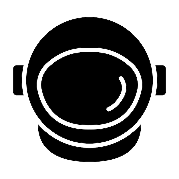 Astronaut helm Vector Icon Design Illustratie