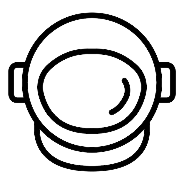 Astronaut helm Vector Icon Design Illustratie