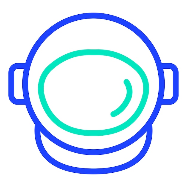 Astronaut helm Vector Icon Design Illustratie