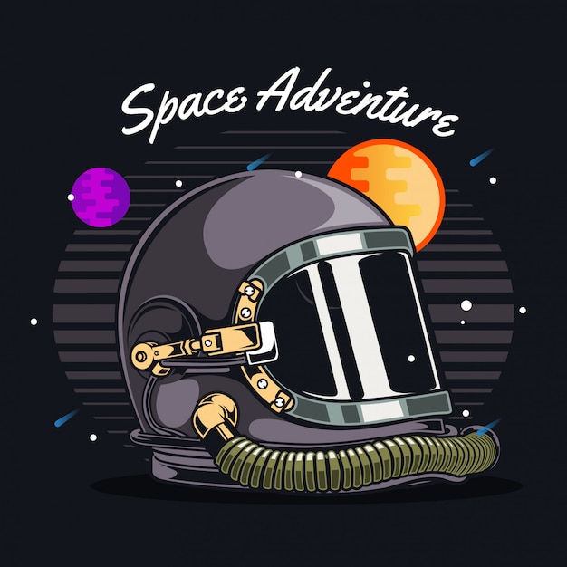 Космонавт шлем в космосе