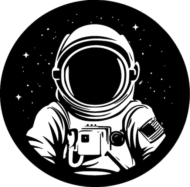 Astronaut High Quality Vector Logo Vector illustration ideal for Tshirt graphic