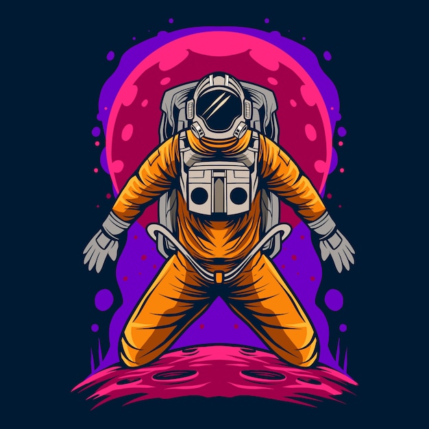 Astronaut illustration