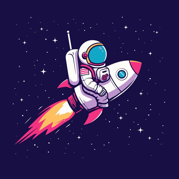 Vector astronaut illustration