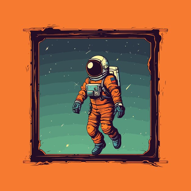 astronaut illustration