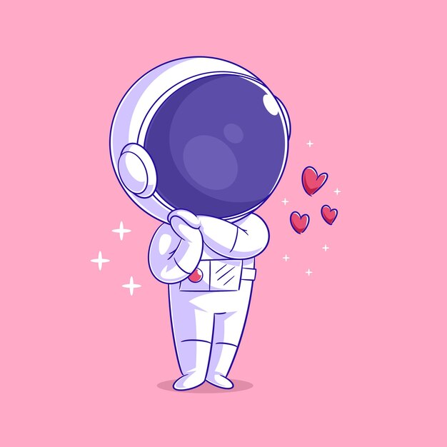 Astronaut is feeling in love