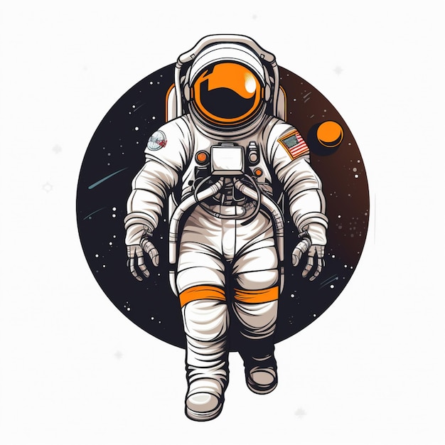 Astronaut isolated on transparent background