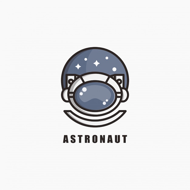 Astronaut logo sjabloonontwerp. illustratie. Abstracte astronaut web pictogrammen en logo.