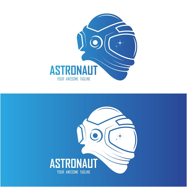 Astronaut logo vector icon illustration design logo for school badge emblem and brand company