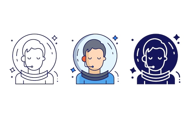 Astronaut man icon