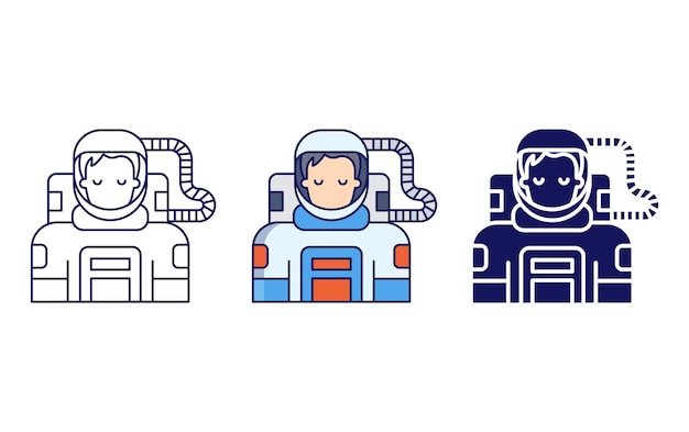 Astronaut man icon