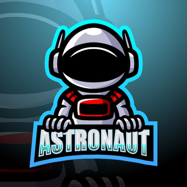 Astronaut mascot esport illustration