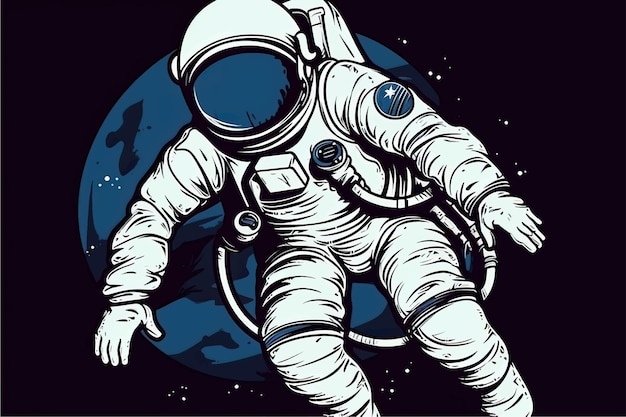 astronaut in outer space