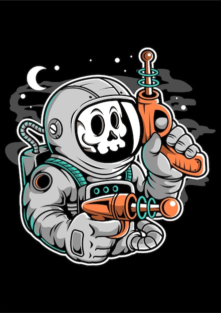 Astronaut Ray Gun stripfiguur