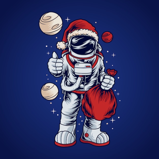 Astronaut santa