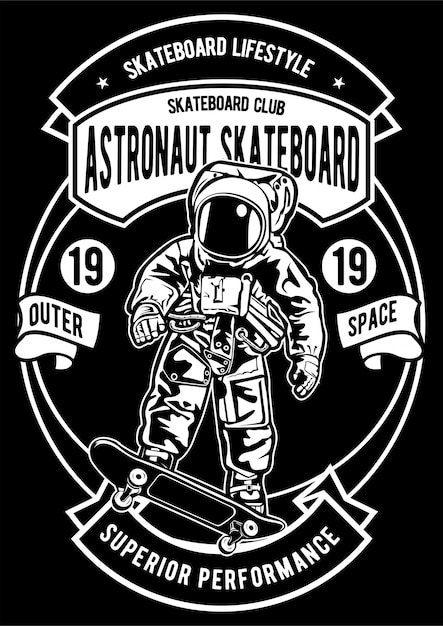 Astronaut skateboard