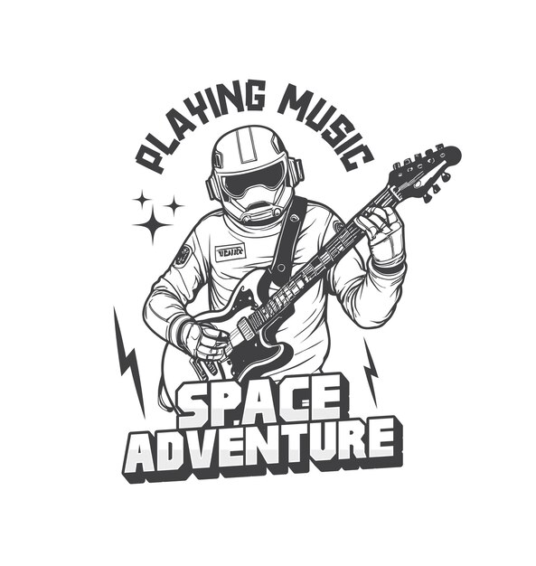 Vector astronaut space adventure tshirt design