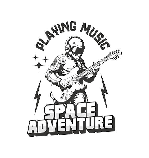 Vector astronaut space adventure tshirt design