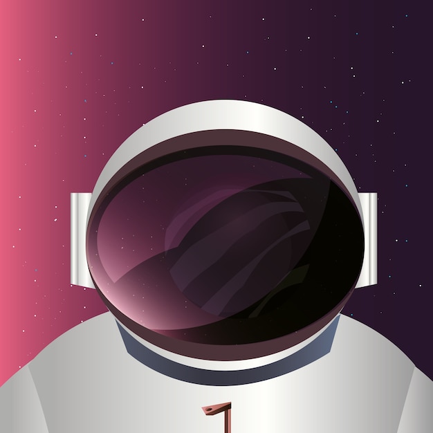 Astronaut and space design