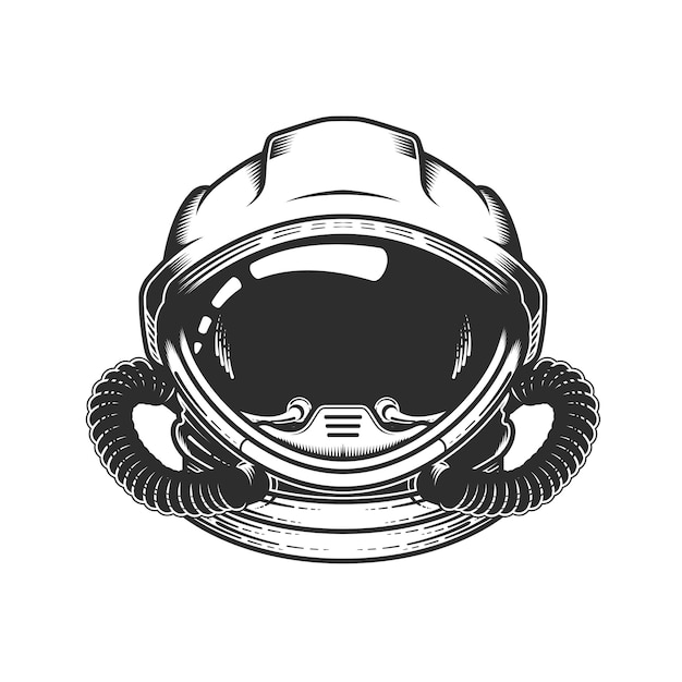 Astronaut in space helmet, head of spaceman in space suit, cosmonaut, spaceship pilot