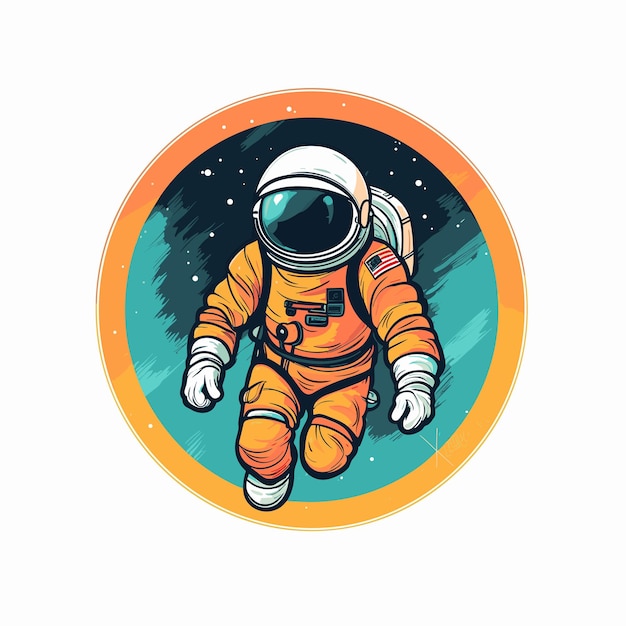 astronaut and space illustration clipart Cute astronaut isolated on background