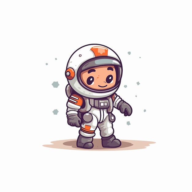 astronaut and space illustration