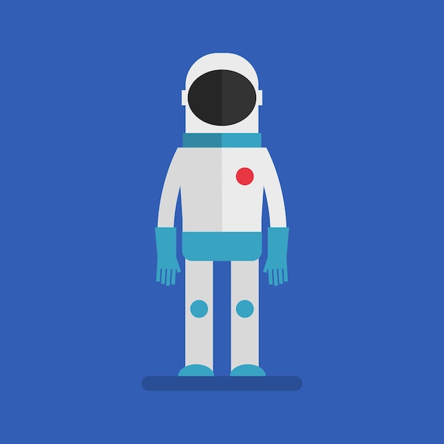 Astronaut in space suit standing