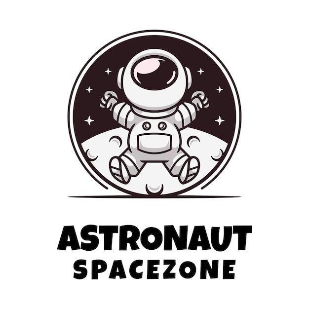 우주 비행사 Spacezone 로고