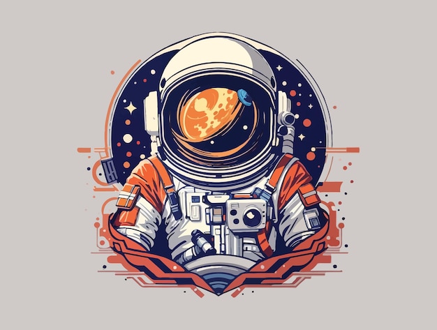 astronaut vector illustratie