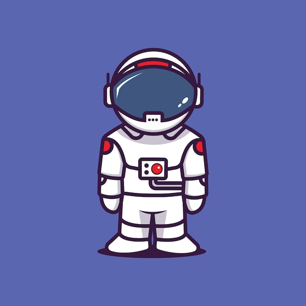Astronauta con una posa semplice
