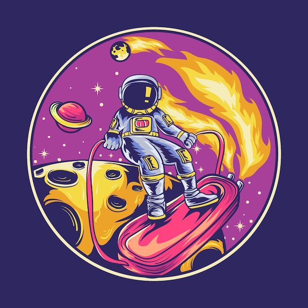 Vector astronaut