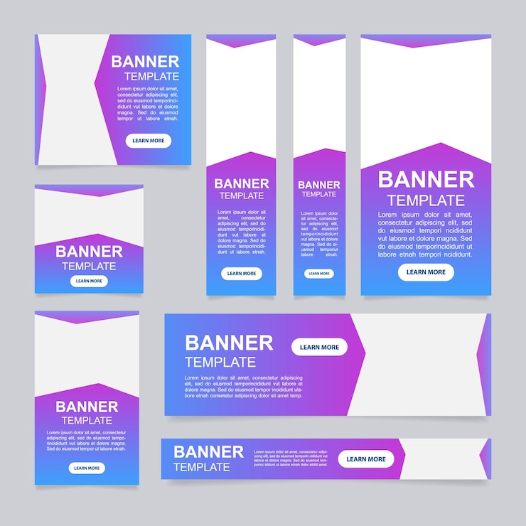 Vector astronomy online seminar web banner design template