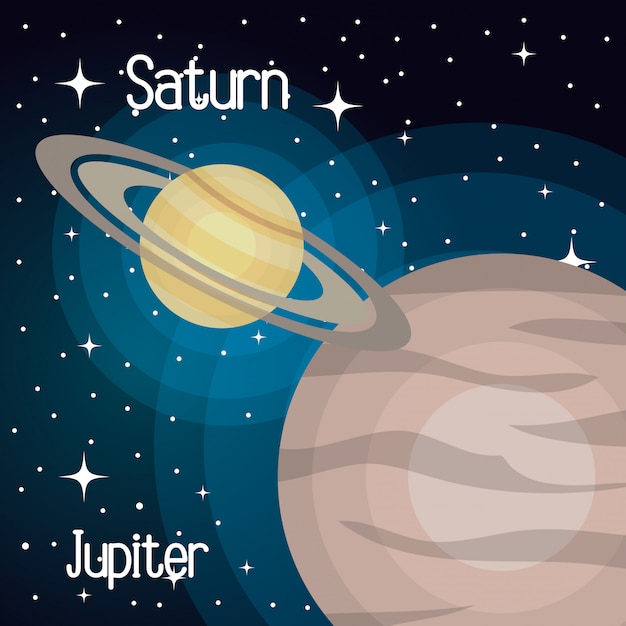 astronomy system solar planets isolated