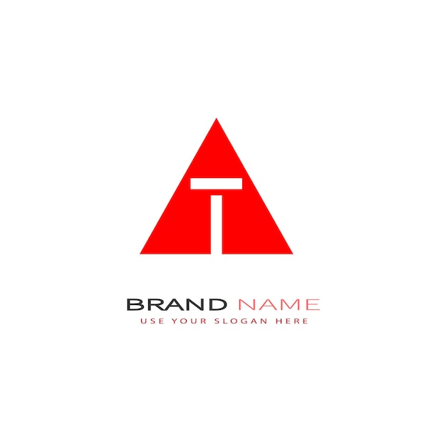 AT433 letter AT logo design