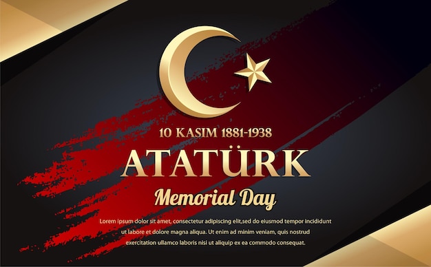 Ataturk memorial day 10 kasim sfondo turco