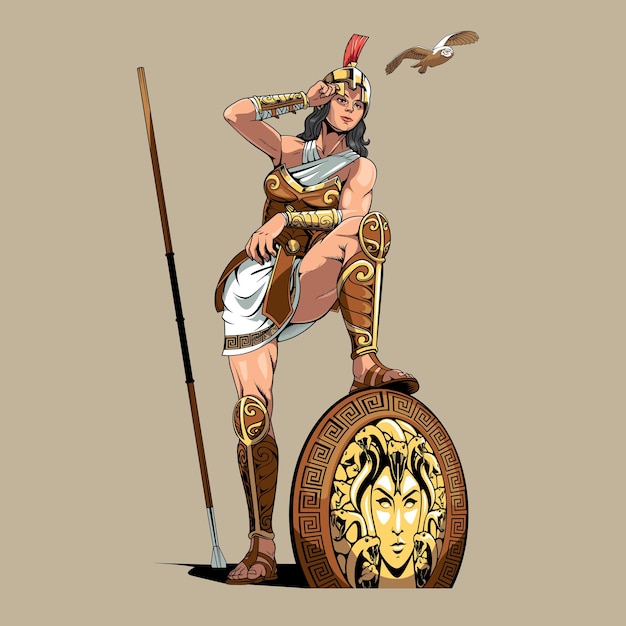 Athena, de godin van de oorlog en strategie uit de oudheid