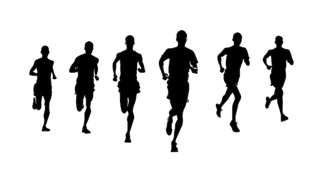 Athletic man running Athletics athlete competing healthy lifestyle man running