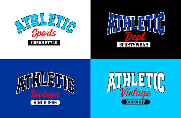 Athletic vintage typography design for tshirts