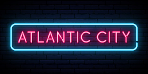 Atlantic city neon sign.