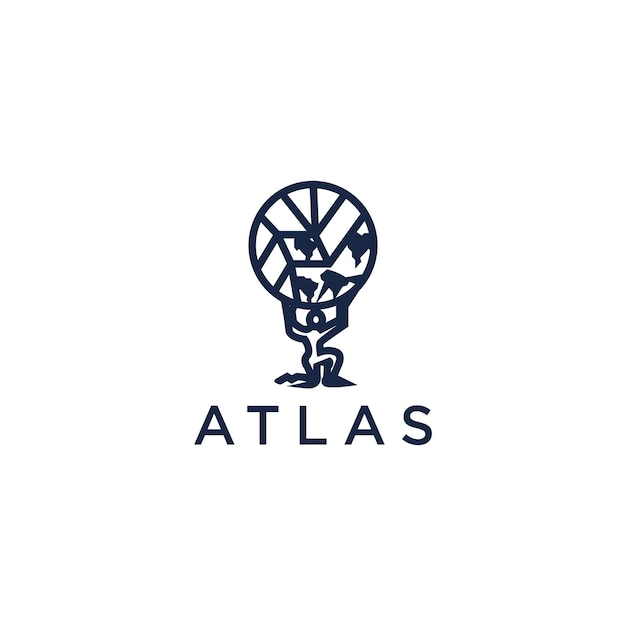 Atlas logo icon vector illustration