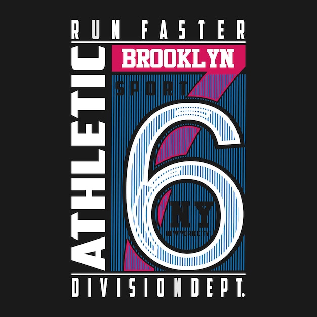 atletische sport t-shirt etters vector typografie design