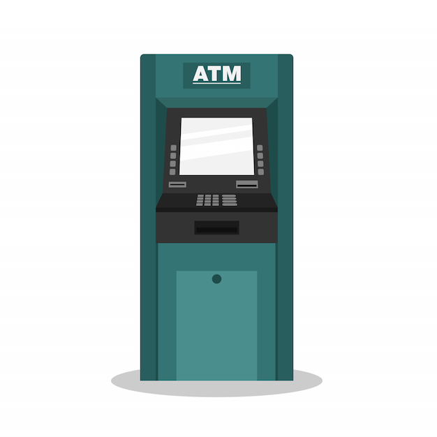 ATM flat illustration