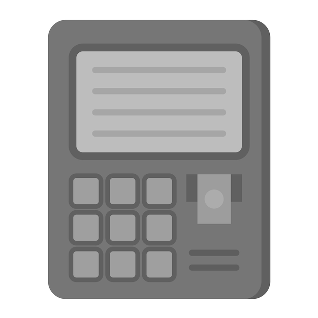 Vettore immagine vettoriale dell'icona del bancomat può essere utilizzata per lo shopping e l'e-commerce