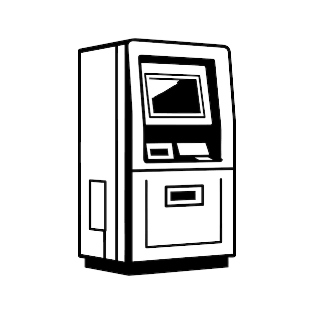 ATM machine icon banking concept vector