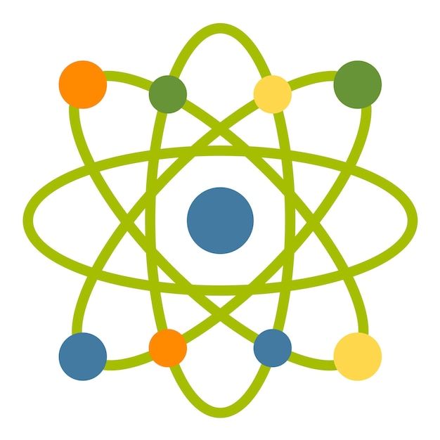 Vettore stile dell'icona atomica