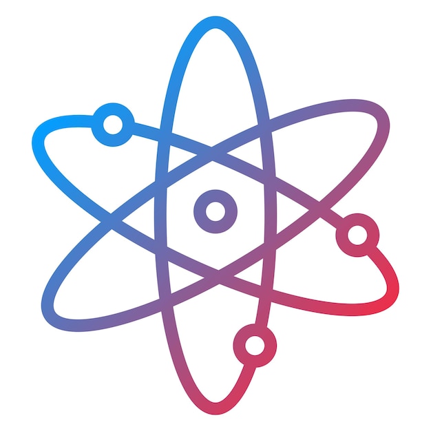 Atom icon vector afbeelding Kan worden gebruikt voor Virtual Lab