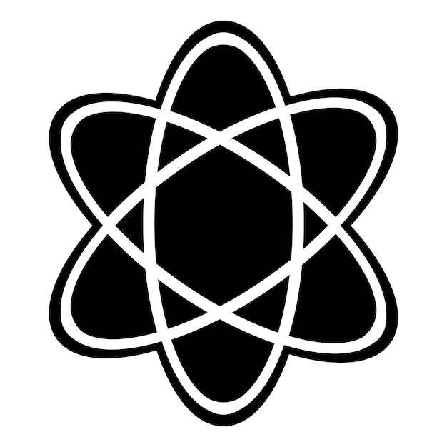 Atom icon vector