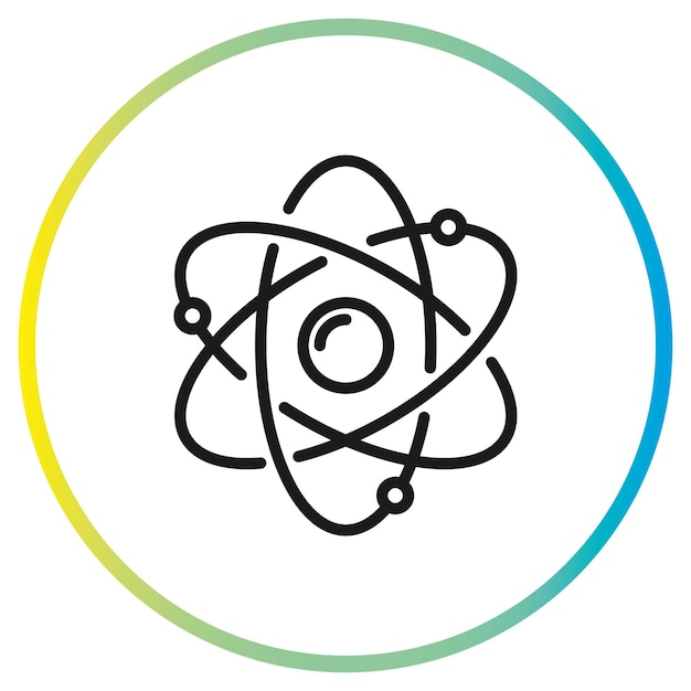 atom icon vector