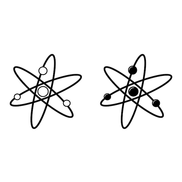 Vector atom icons