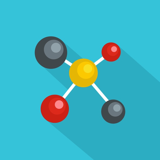 atom lattice icon flat illustration of atom lattice vector icon for web