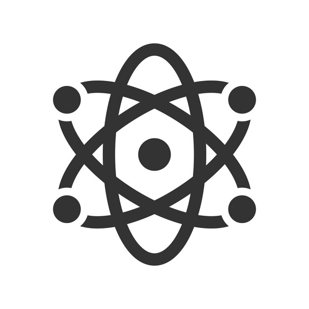 Vector atom science icon